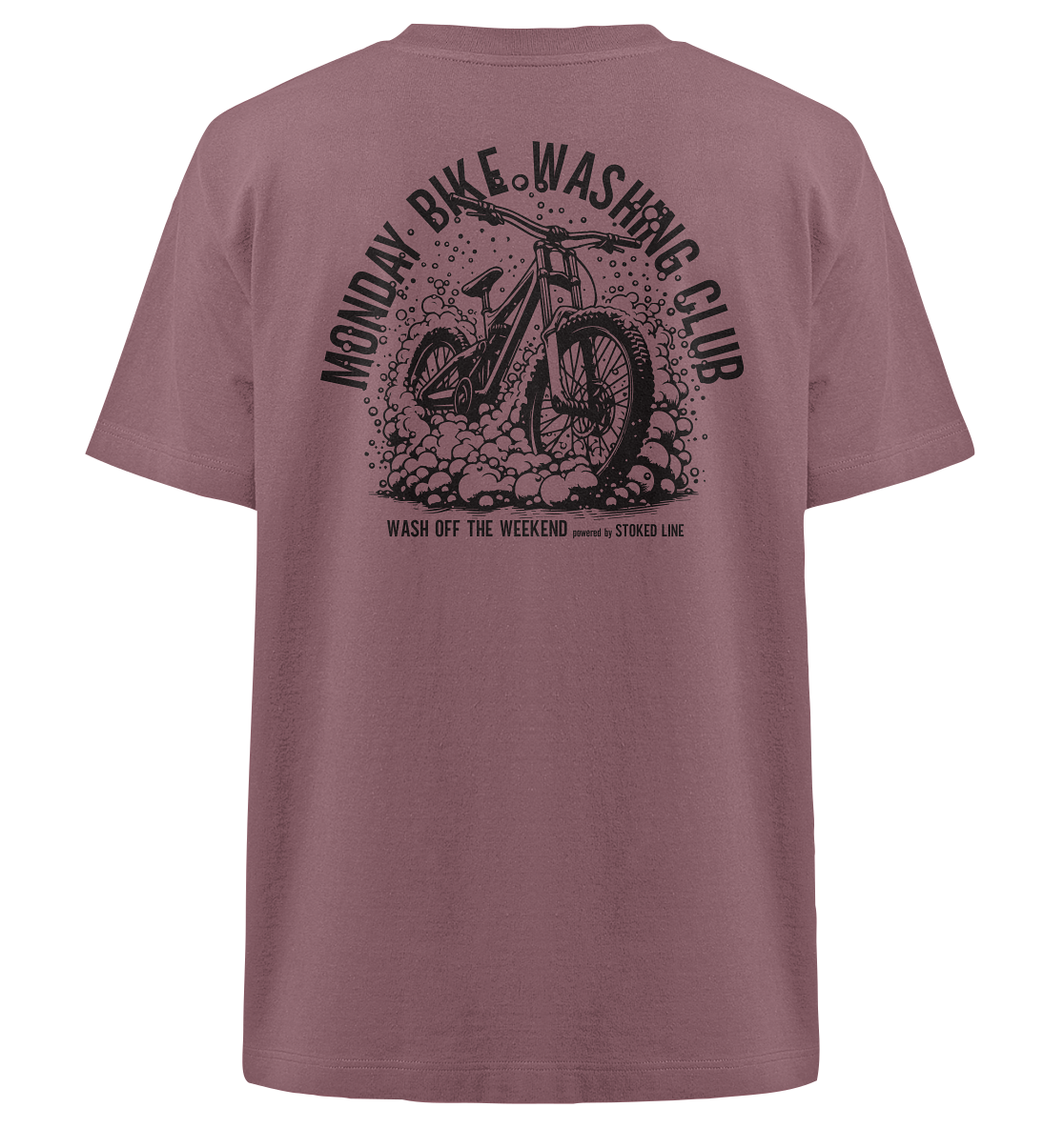 Stoked Line Outdoor Streetwear T-Shirt Monday Bike Washing Club