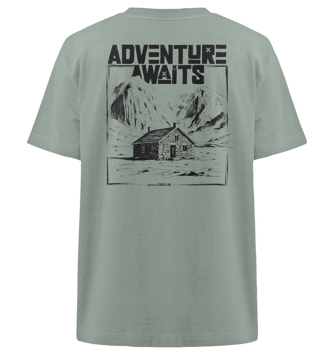 Stoked Line Outdoor Streetwear T-Shirt Adventure Awaits