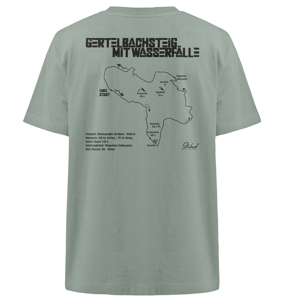 Stoked Line Outdoor Streetwear T-Shirt Gertelbach