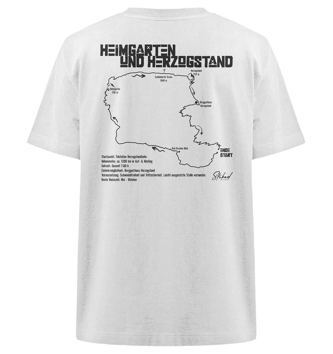 Stoked Line Outdoor Streetwear T-Shirt Heimgarten Herzogstand