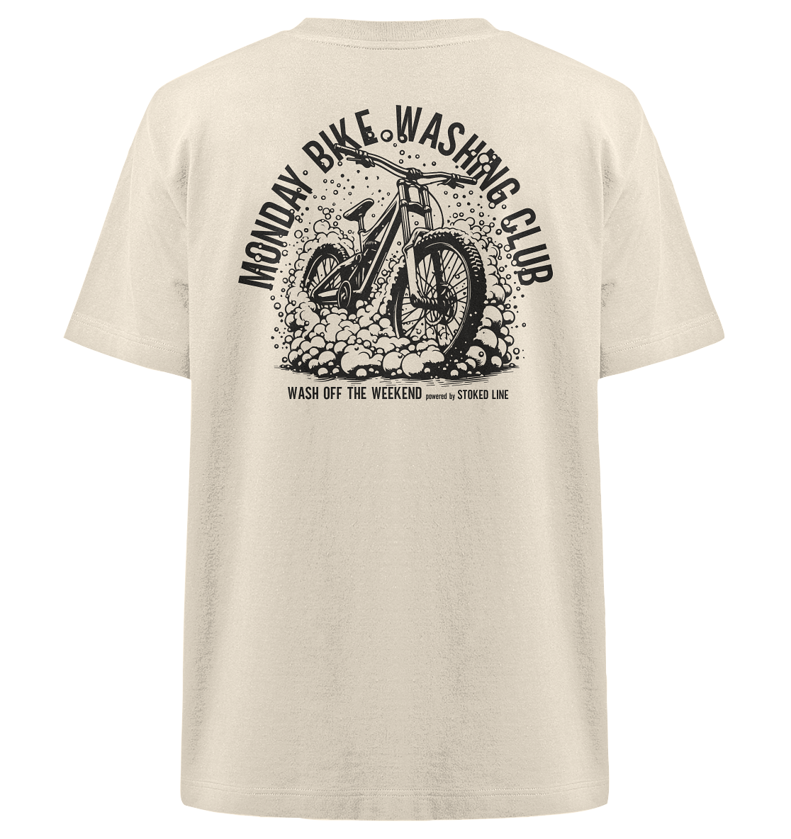 Stoked Line Outdoor Streetwear T-Shirt Monday Bike Washing Club