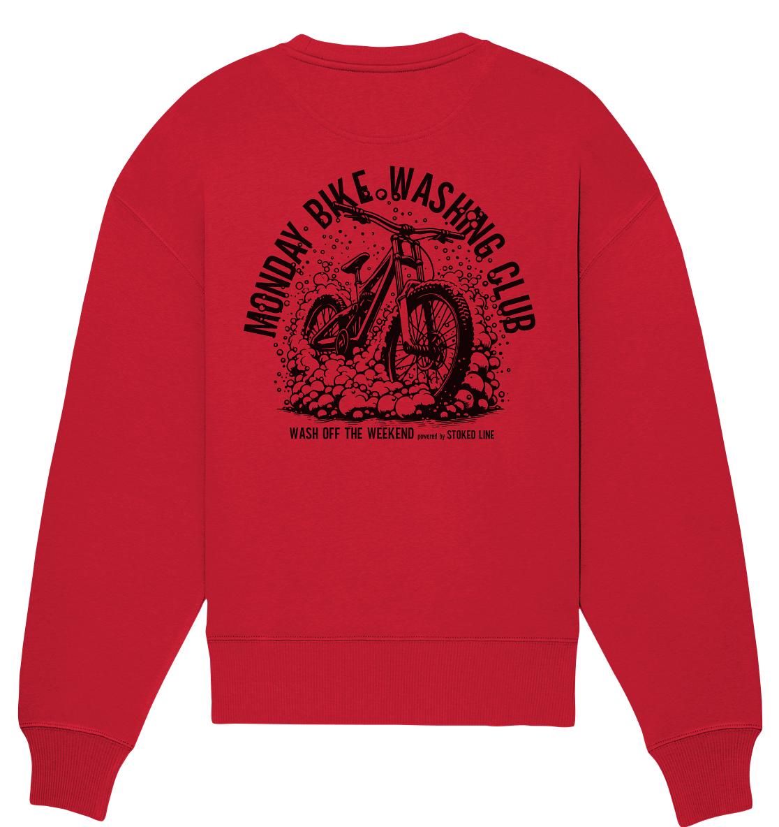 Stoked Line Outdoor Streetwear Sweatshirt Monday Bike Washing Club