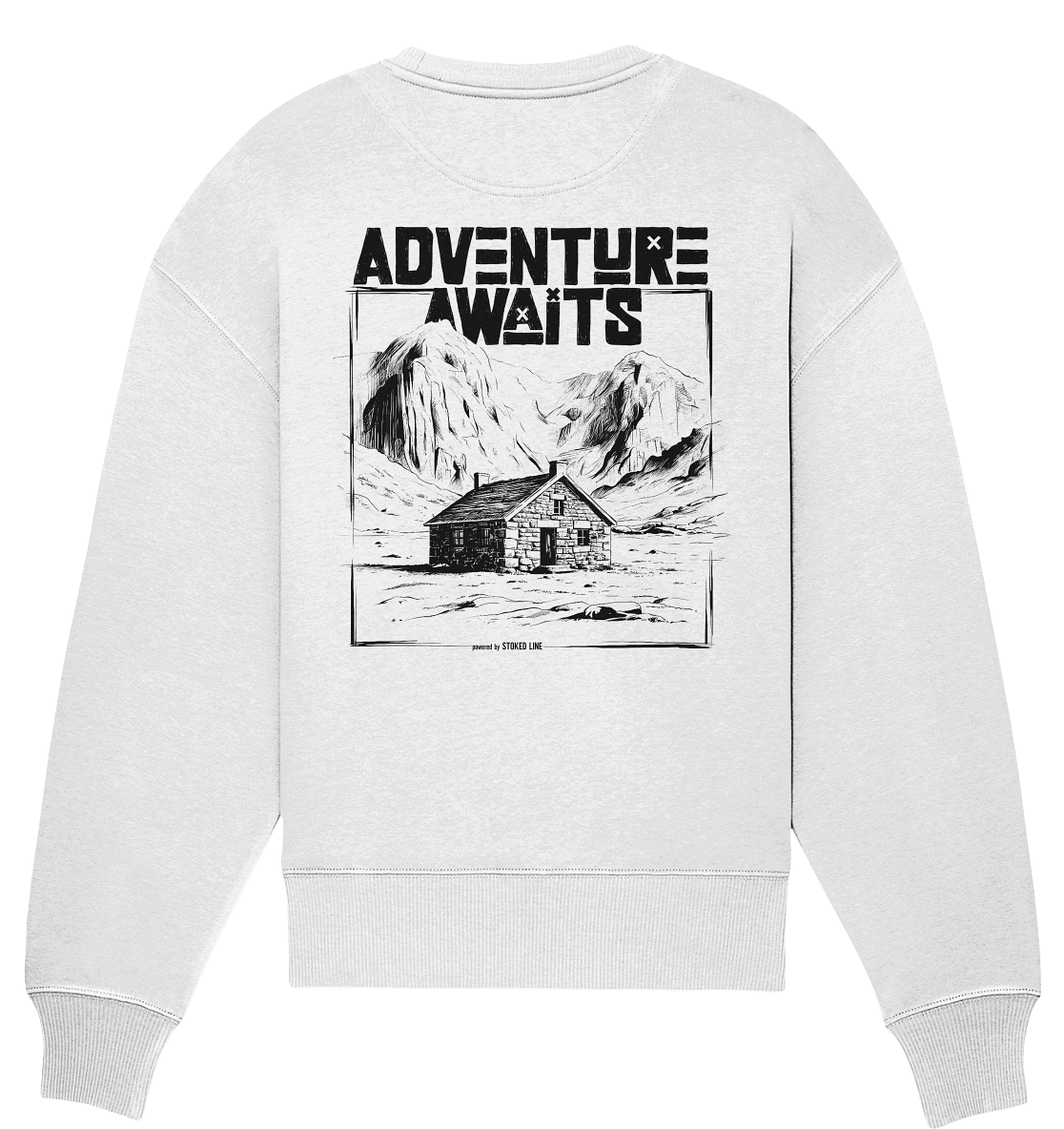 Stoked Line Outdoor Streetwear Sweatshirt Adventure Awaits