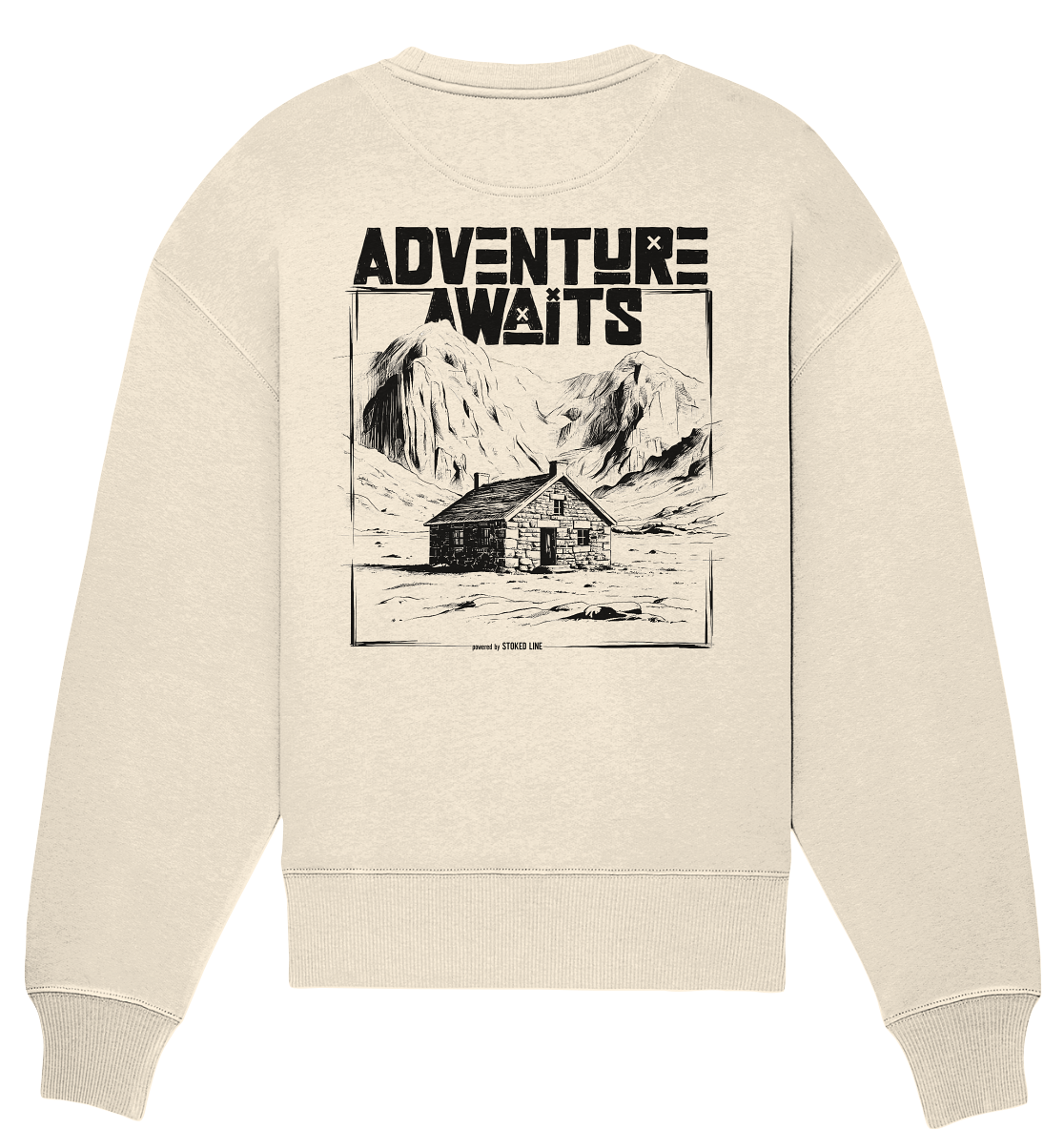 Stoked Line Outdoor Streetwear Sweatshirt Adventure Awaits