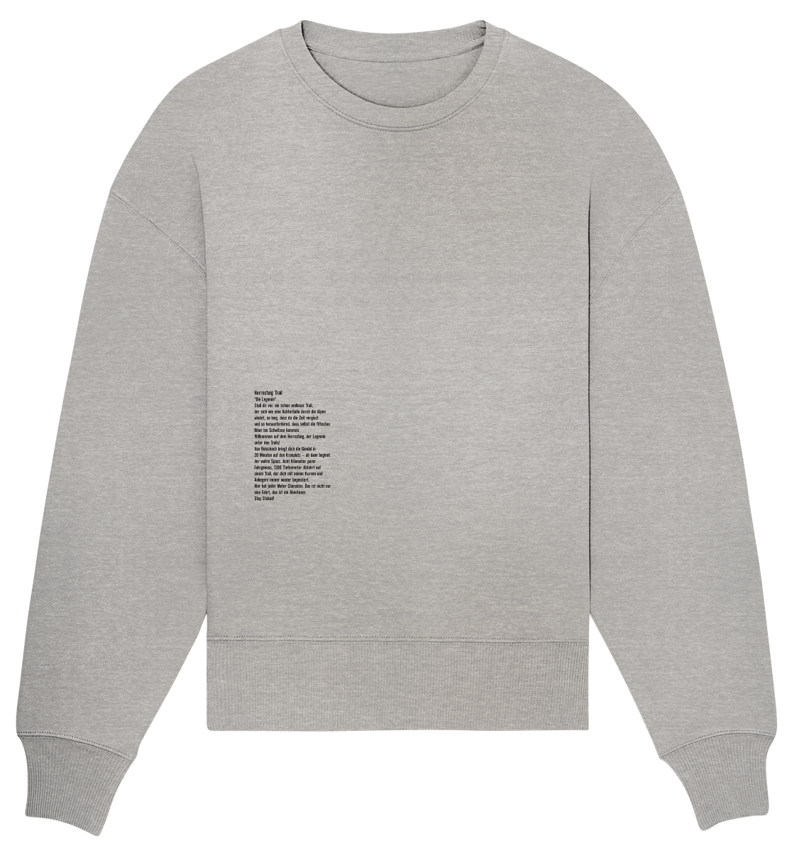 Stoked Line Outdoor Streetwear Sweatshirt Herrnsteig Trail Kronplatz