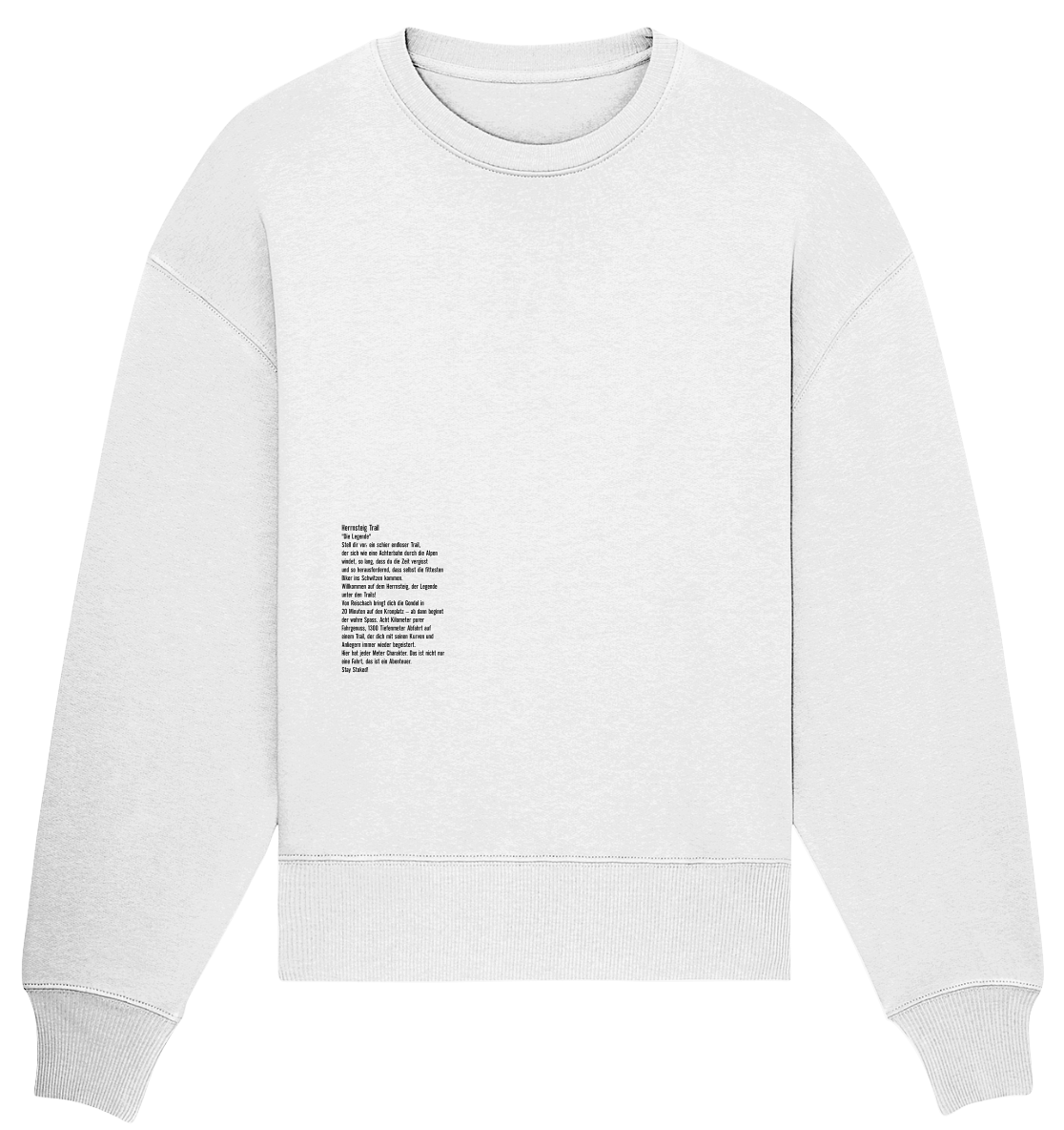 Stoked Line Outdoor Streetwear Sweatshirt Herrnsteig Trail Kronplatz